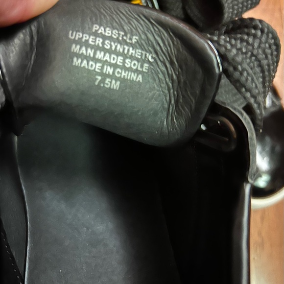 Jeffrey Campbell LF Pabst black and yellow trainers with black laces. Size 7 1/2 - Picture 5 of 7